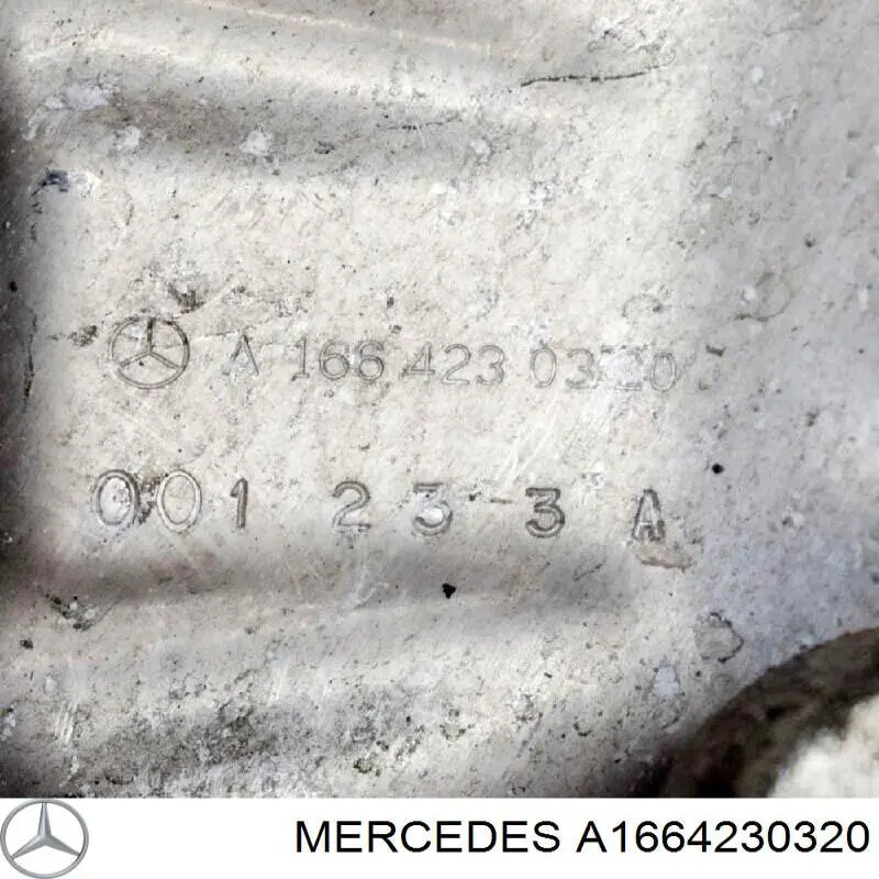 Comprar A1664230320 Mercedes Protector de disco de freno trasero izquierdo