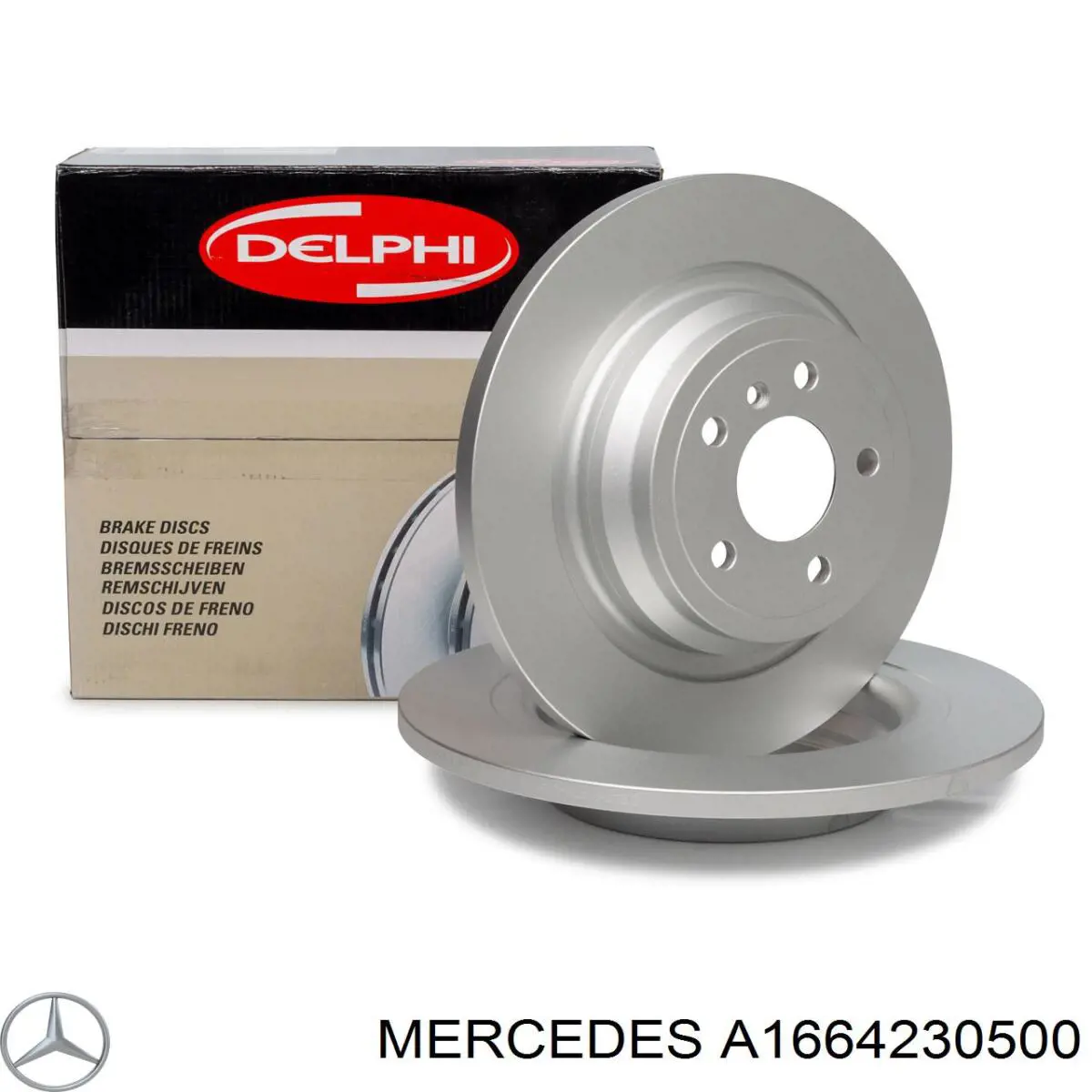 Comprar A1664230500 Mercedes Disco de freno trasero