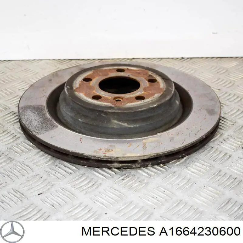 Disco de freno trasero A1664230600 Mercedes