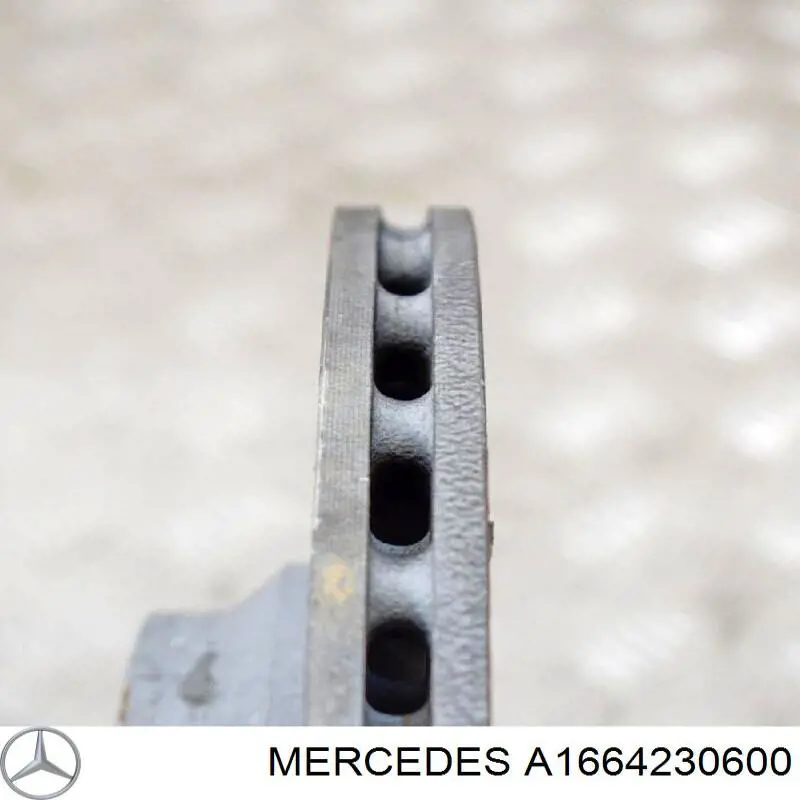 Disco de freno trasero Mercedes A1664230600 precio, desde 75,37 EUR