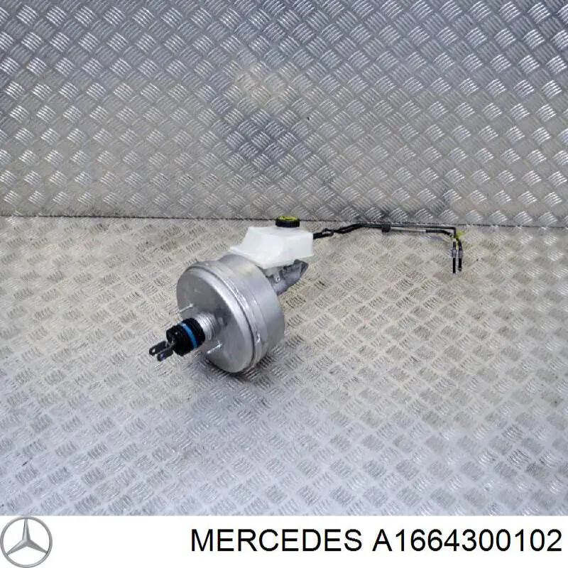 Comprar A1664300102 Mercedes Depósito de líquido de frenos, cilindro de freno principal 