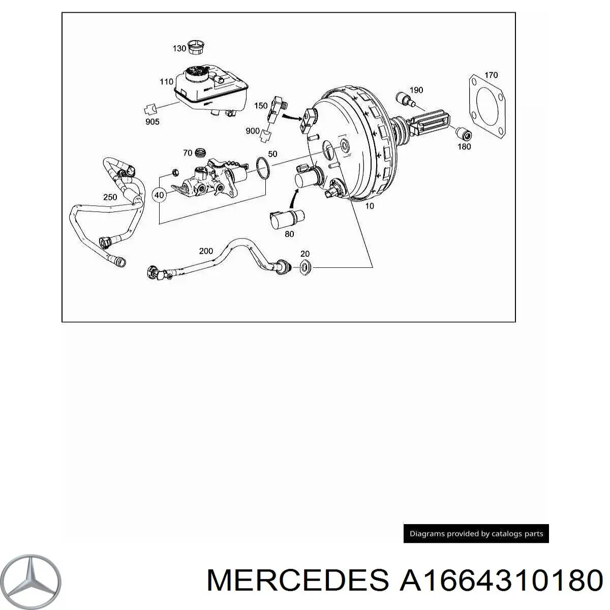 Mercedes A1664310180 precio, desde 11,09 EUR