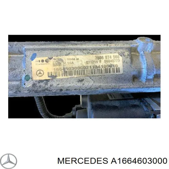 A166460600064 Mercedes Cremallera caja de direccion