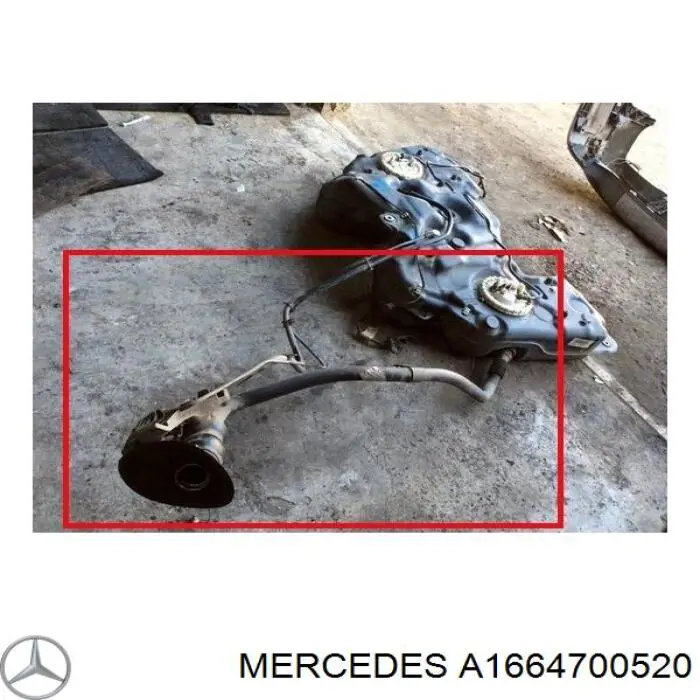 Tapa del tubo de llenado del depósito de combustible Mercedes ML/GLE (W166)