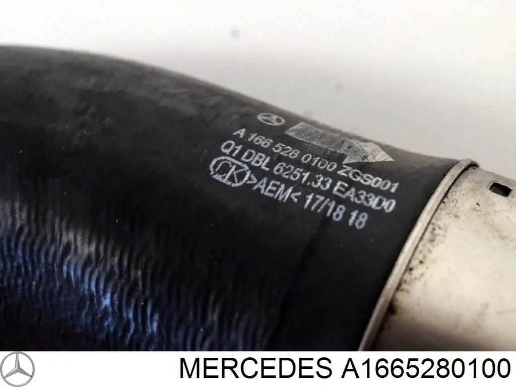 Tubo flexible de intercooler izquierdo para Mercedes ML/GLE (W166)