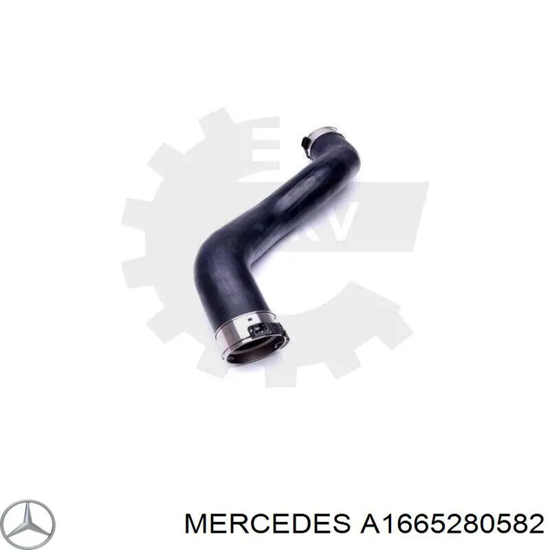 A1665280582 Mercedes tubo flexible de aire de sobrealimentación izquierdo