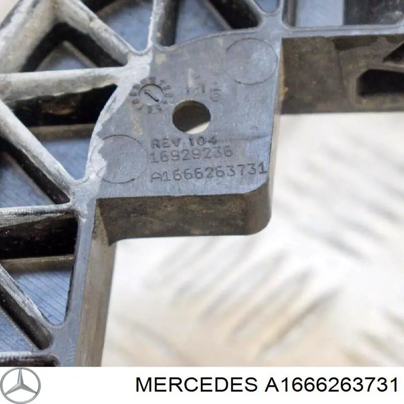Soporte de paragolpes delantero derecho para Mercedes ML/GLE (W166)