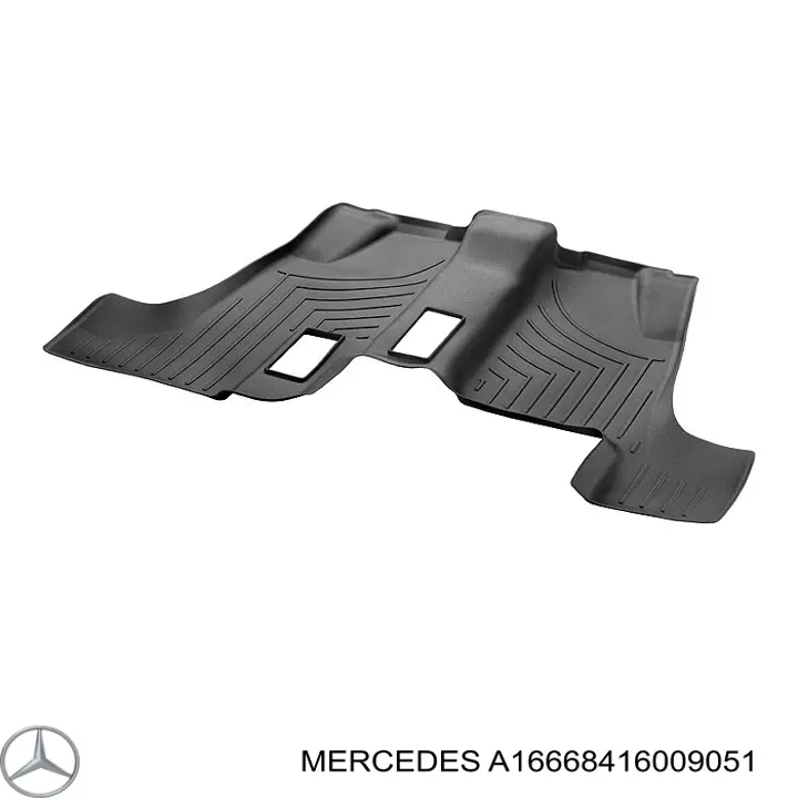 A16668416009051 Mercedes Alfombrillas para coche
