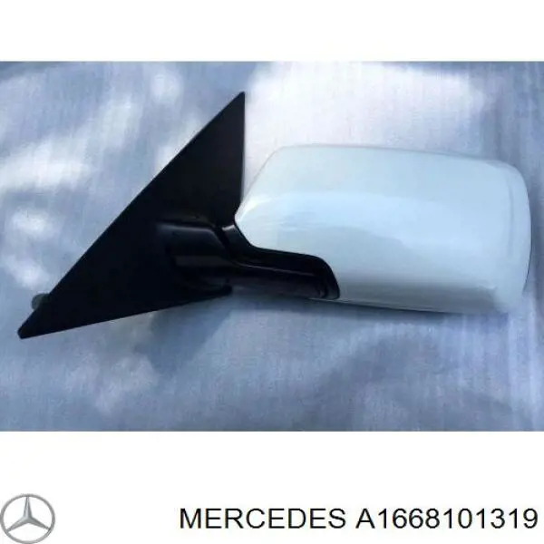 A1668101319 Mercedes cristal de espejo retrovisor exterior izquierdo