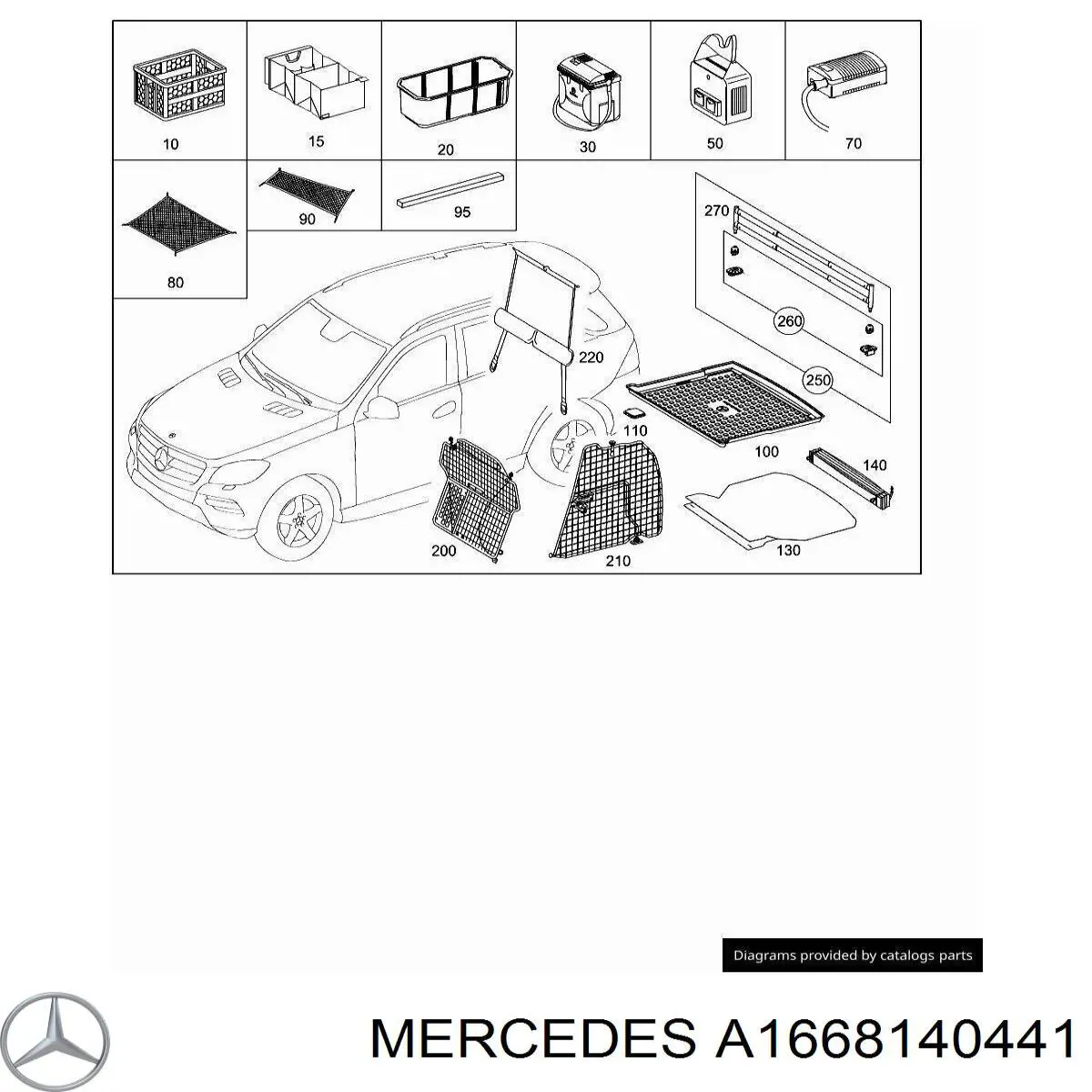  Mercedes A1668140441 precio, desde 11,86 EUR