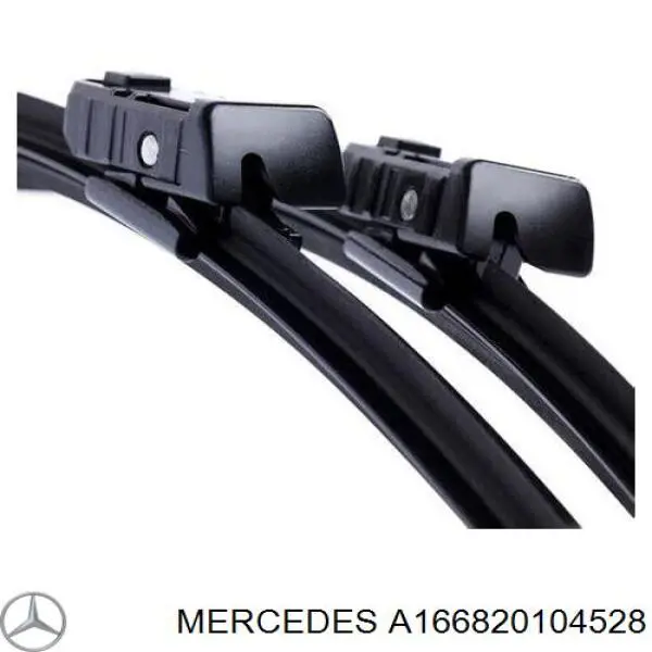 Juego de escobillas de luna delantera, 2 piezas para Mercedes ML/GLE (W166)