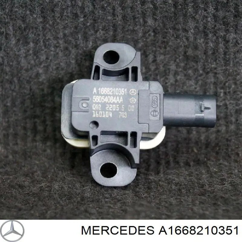 Sensor de airbag delantero A1668210351 Mercedes
