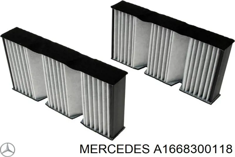 Filtro de cabina Mercedes A1668300118 precio, desde 21,39 EUR