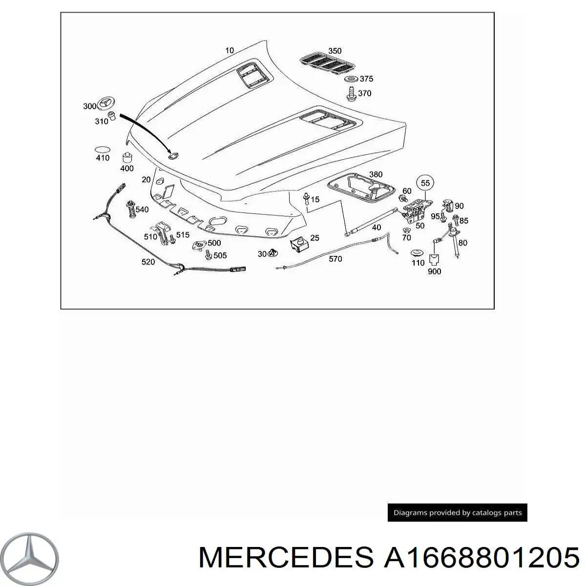 A1668801205 Mercedes 