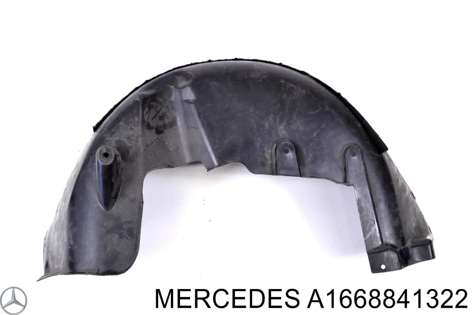 A1668841322 Mercedes guardabarros interior, aleta trasera, izquierdo