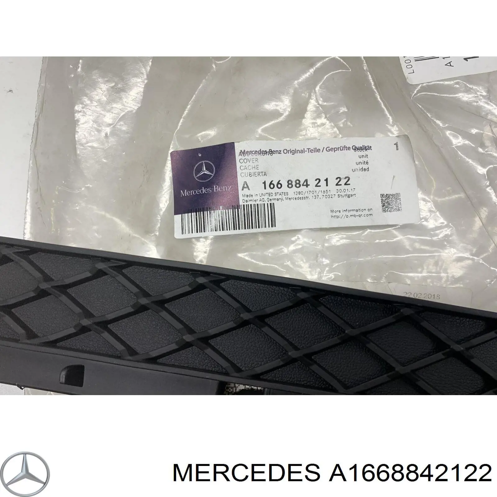 Comprar A1668842122 Mercedes Rejilla izquierda del parachoques delantero