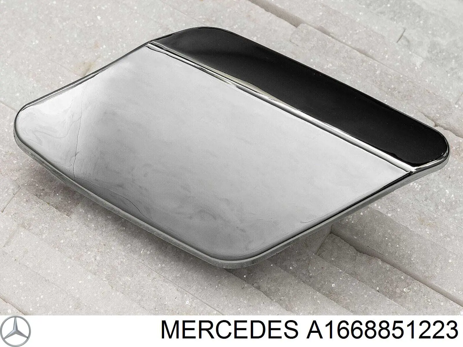 Cobertura de parachoques, enganche de remolque, delantera para Mercedes ML/GLE (W166)
