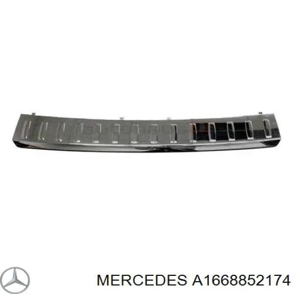 Comprar A1668852174 Mercedes Protector superior del parachoques trasero (estribo)