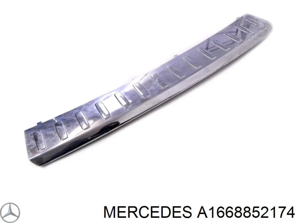 Listón protector, parachoques trasero superior (estribo) para Mercedes ML/GLE (W166)