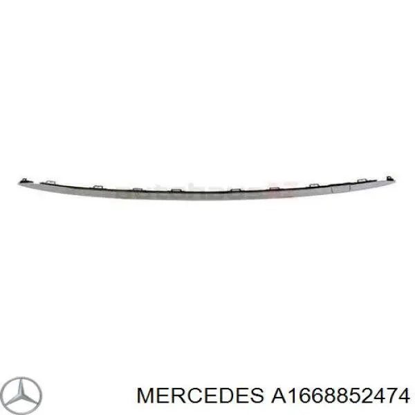 A1668852474 Mercedes listón embellecedor/protector, parachoques trasero