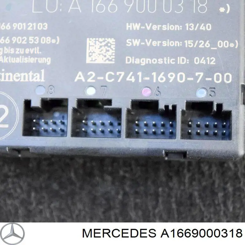 Comprar A1669000318 Mercedes Unidad de confort de la puerta delantera