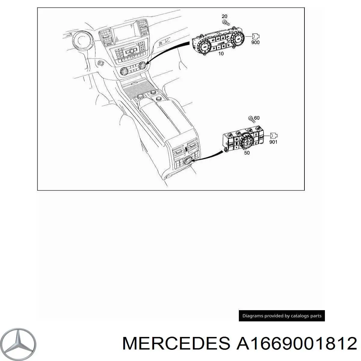 Módulo de modos de calefacción/aire acondicionado Mercedes A1669003217 precio, desde 130,68 EUR