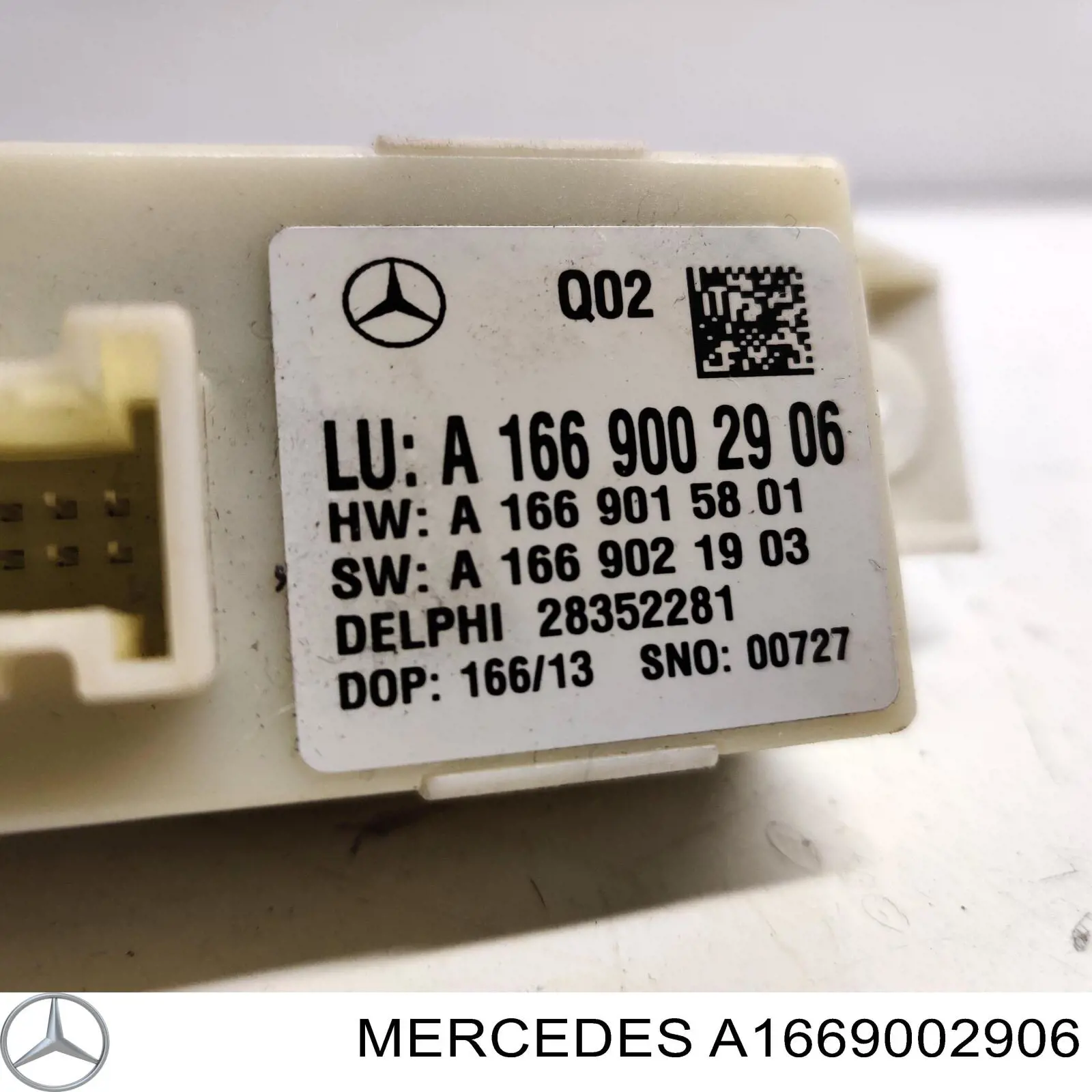 Comprar A1669002906 Mercedes Módulo de control de luces de faros (ECU)
