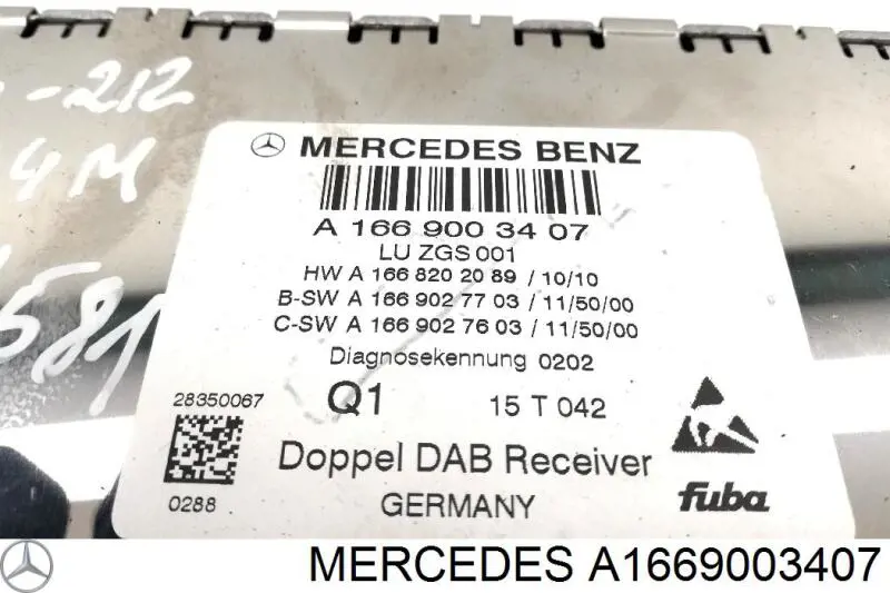  A1669003407 Mercedes