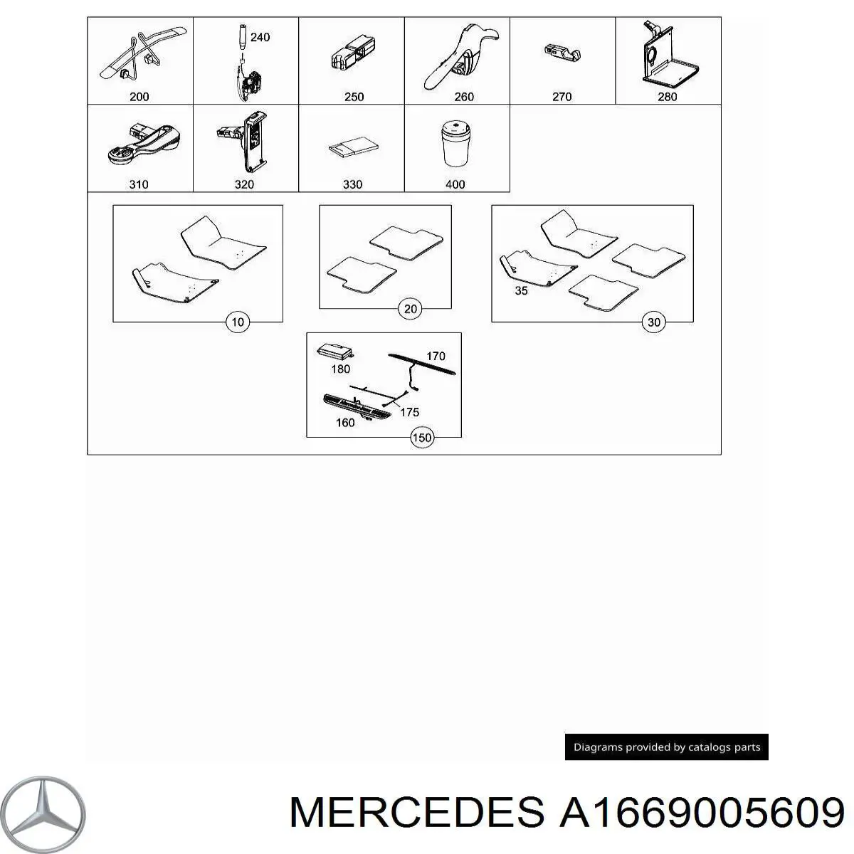  Mercedes A1669005609 precio, desde 124,69 EUR