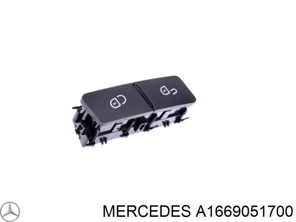 Botón de accionamiento del cierre de la tapa del maletero (puerta trasera 3/5) Mercedes A1669051700 precio, desde 50,82 EUR