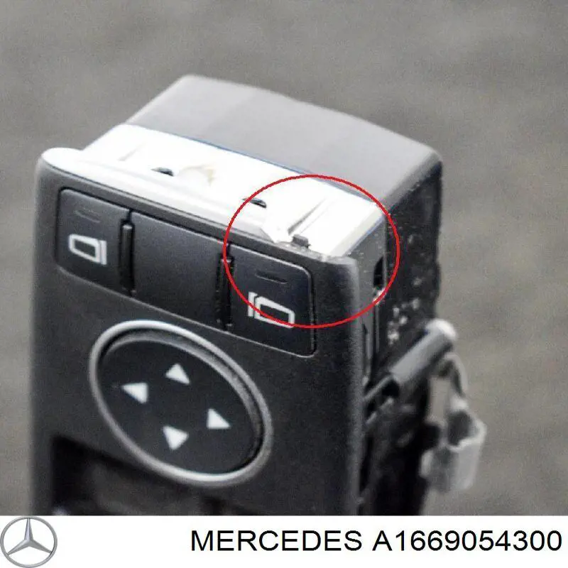 16690543009107 Mercedes interruptor de elevalunas delantera izquierda