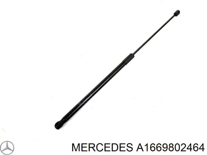 Amortiguador de capó derecho A1669802464 Mercedes