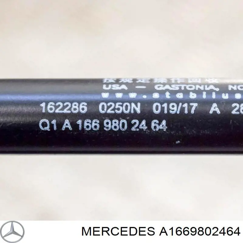 Amortiguador de capó derecho Mercedes A1669802464 precio, desde 15,86 EUR