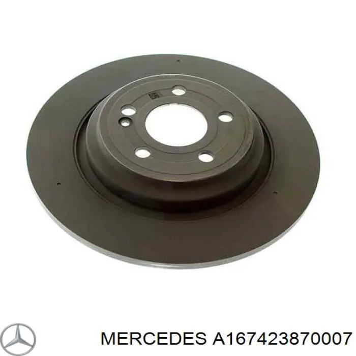 Disco de freno, eje trasero para Mercedes ML/GLE (W167)