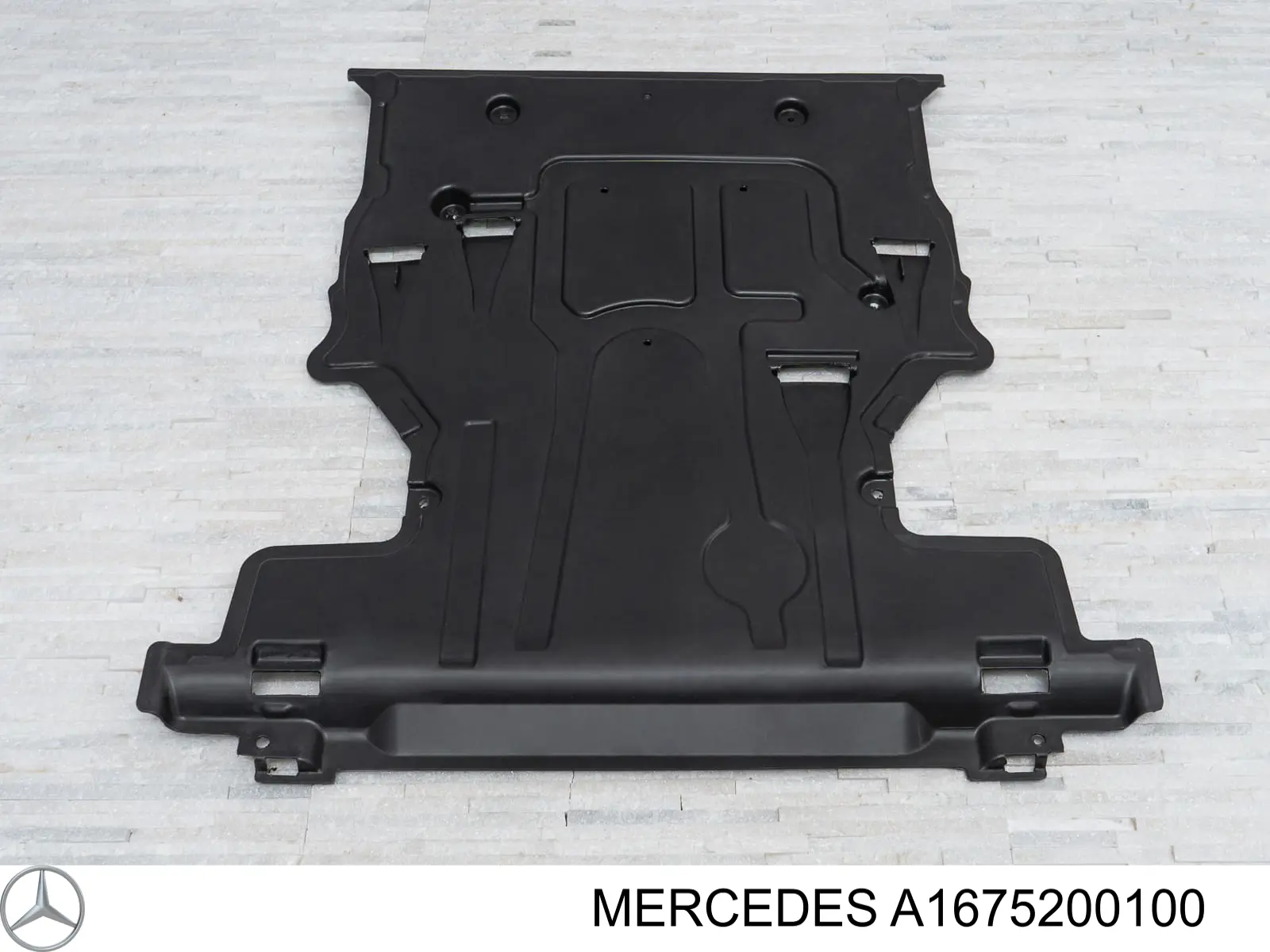 A1675200100 Mercedes Protector antiempotramiento del motor delantera