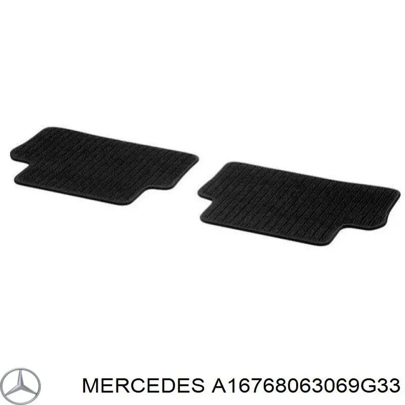 Juego de alfombrillas delanteras, 2 piezas Mercedes A16768063069G33 precio, desde 39,70 EUR