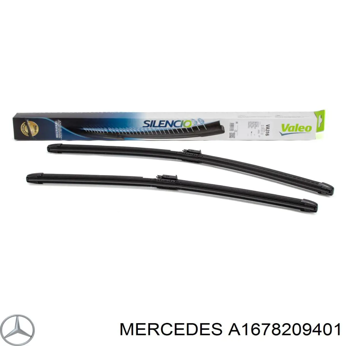 A1678209401 Mercedes Escobillas Limpiaparabrisas delanteras