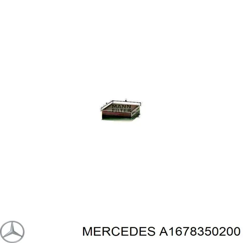 A1678350200 Mercedes filtro de habitáculo