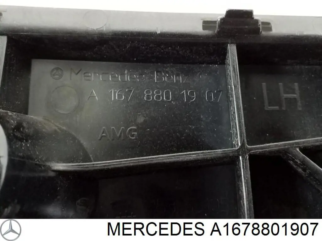 A1678801907 Mercedes Guía izquierda del parachoques trasero