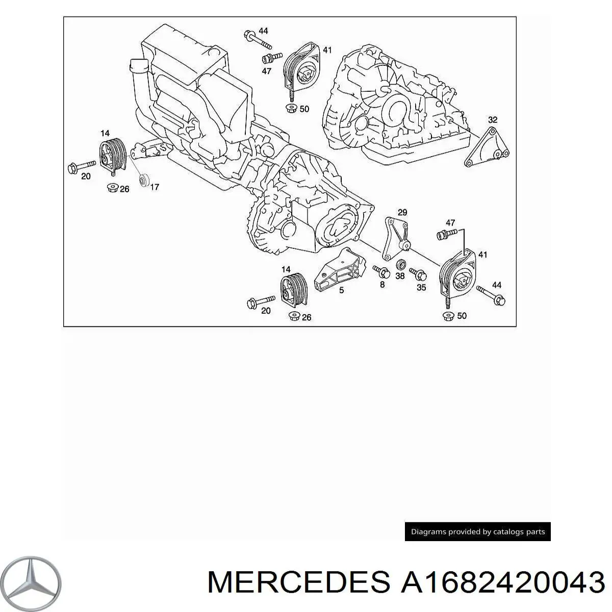  Mercedes A1682420043 precio, desde 5,44 EUR