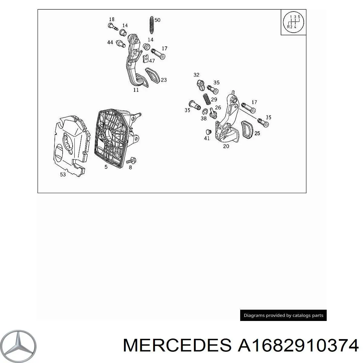  Mercedes A1682910374 precio, desde 9,04 EUR
