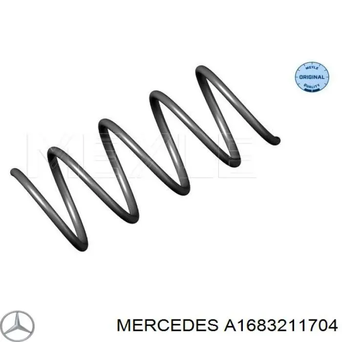 Muelle delantero Mercedes A1683211704 precio, desde 24,86 EUR