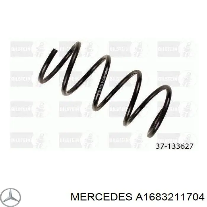 A1683211704 Mercedes muelle de suspensión eje delantero