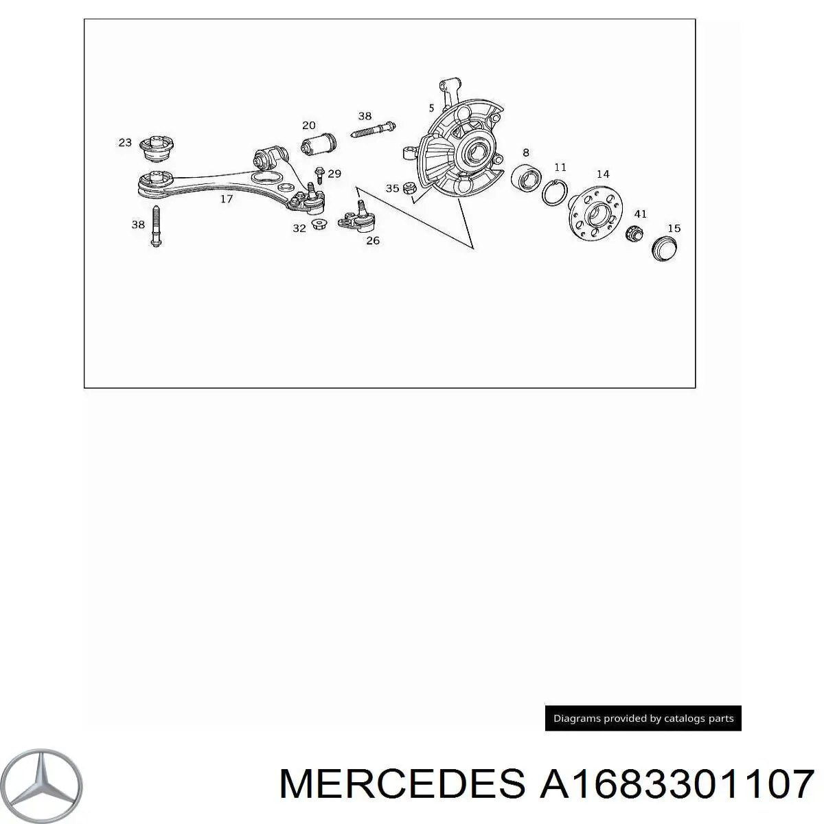 Comprar A1683301107 Mercedes Brazo inferior izquierdo de la suspensión delantera