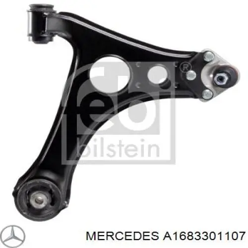 A1683301107 Mercedes barra oscilante, suspensión de ruedas delantera, inferior izquierda
