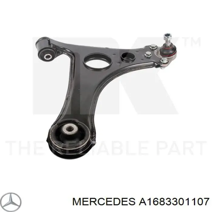 Brazo inferior izquierdo de la suspensión delantera Mercedes A1683301107 precio, desde 55,18 EUR