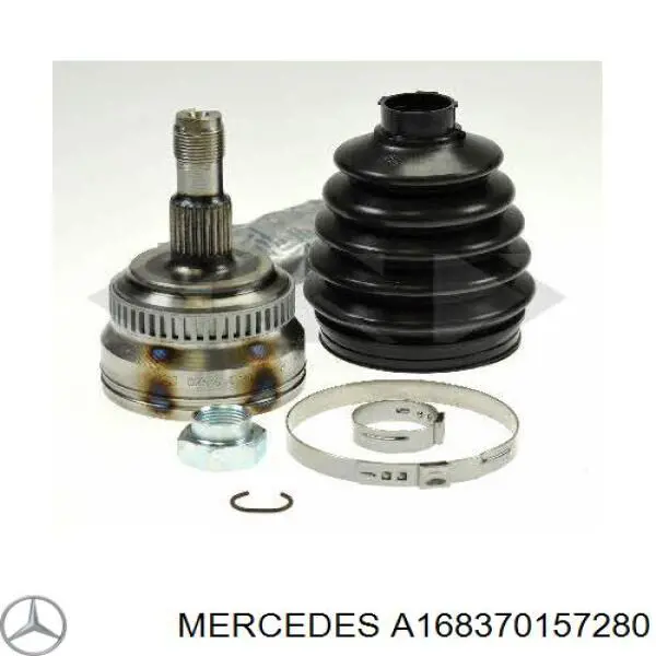 Semieje delantero izquierdo Mercedes A168370157280 precio, desde 71,15 EUR