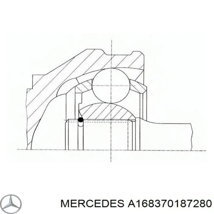 Árbol de transmisión delantero derecho para Mercedes Vaneo (414)