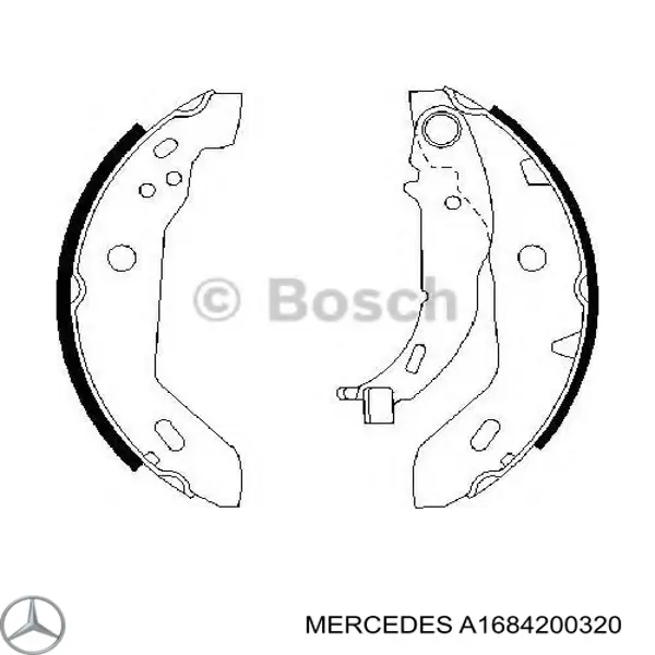 Comprar A1684200320 Mercedes Zapatas de freno