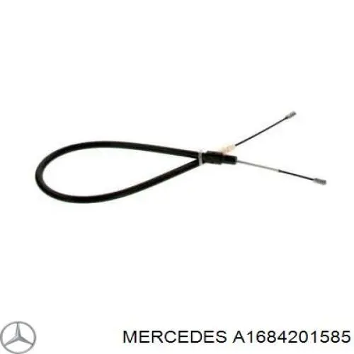 A1684201585 Mercedes cable de freno de mano trasero derecho